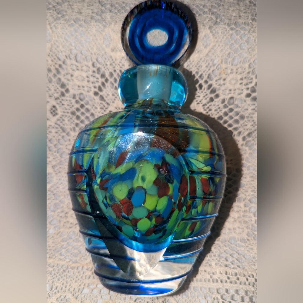 Vintage Formia Murano handmade bottle.